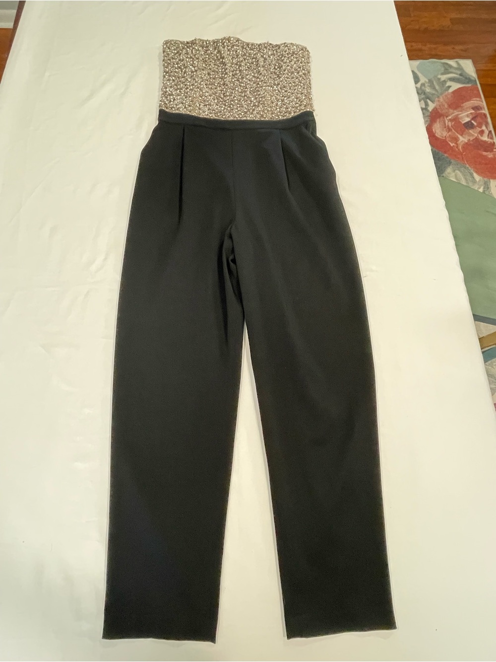 Alice + Olivia | NWT | Jeri Rhinestone Embellished Strapless Jumpsuit | 8 - Picture 3 of 12